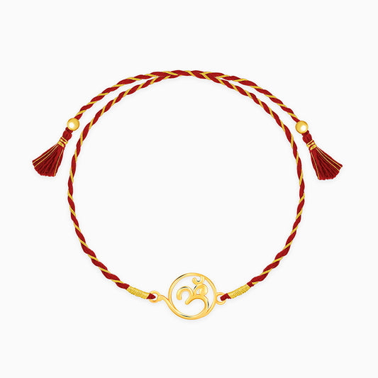 Golden Sacred Omkara Rakhi