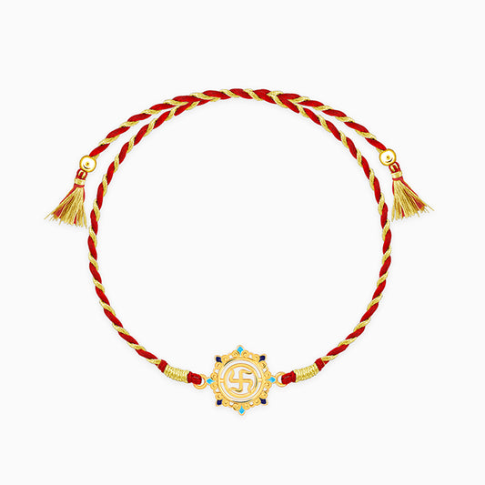 Golden Swastika Mandala Rakhi
