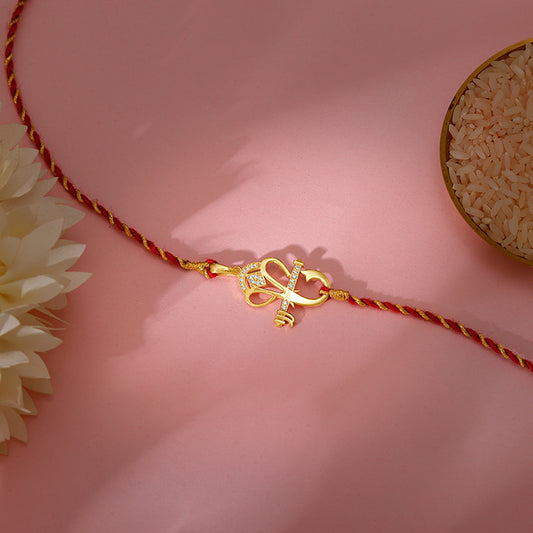 Golden Ganesha Rakhi