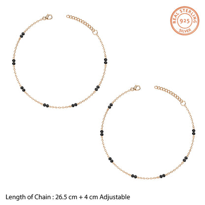 Rose Gold Marceau Anklets