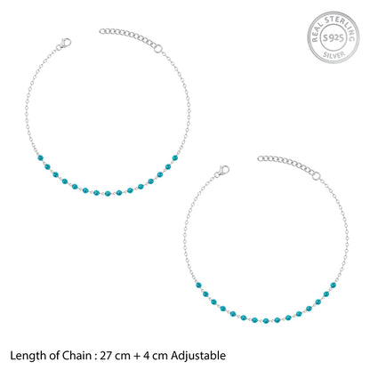 Silver Aquelle Anklet