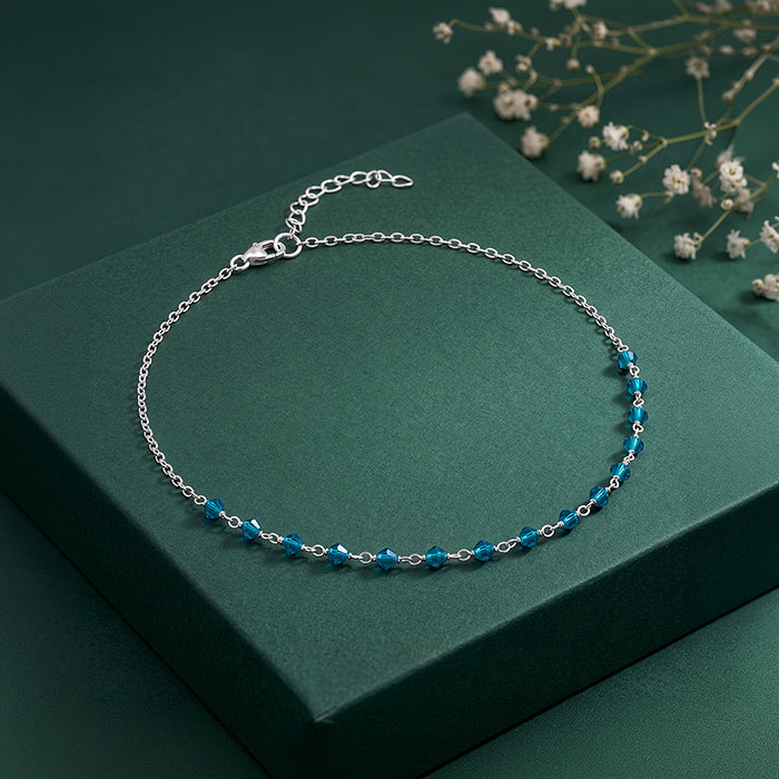 Silver Aquelle Anklet
