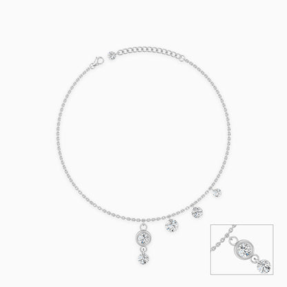 Silver Charmelle Anklet