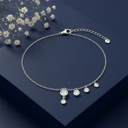 Silver Charmelle Anklet