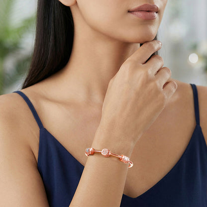 Dual Tone Maison Glow Silver Bracelet