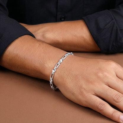 Silver Heshe Bracelet for Him