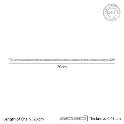 Silver Heshe Bracelet for Him