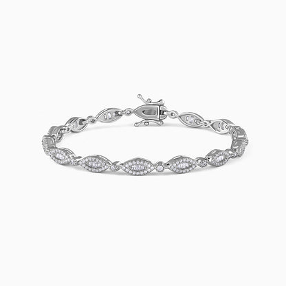Silver Modern Nazar Bracelet