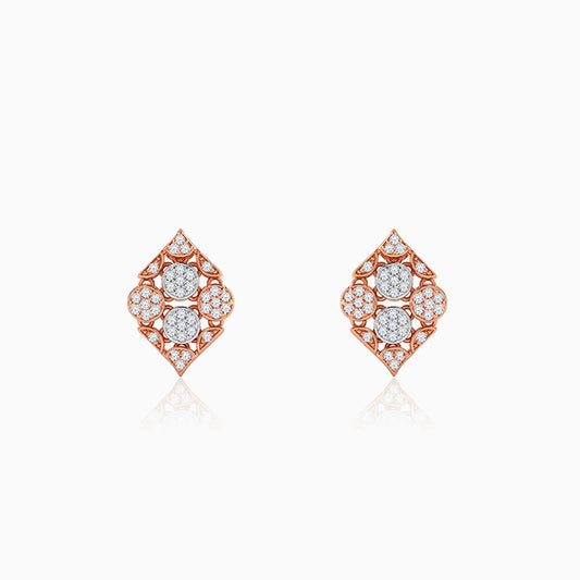 Dual Tone Celeste Grove Silver Earrings