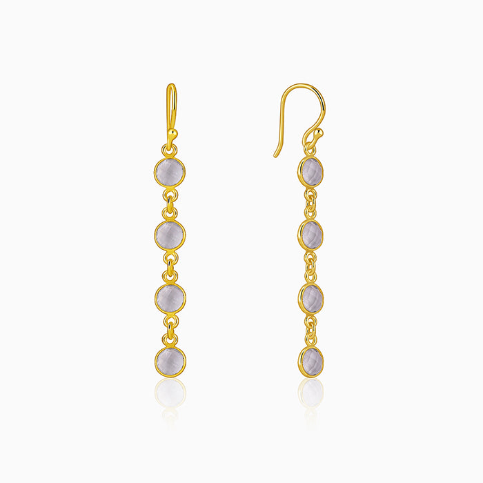 Golden Halo Drift Dangler Earrings