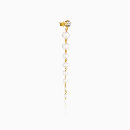 Golden Brigitte Pearl Danglers