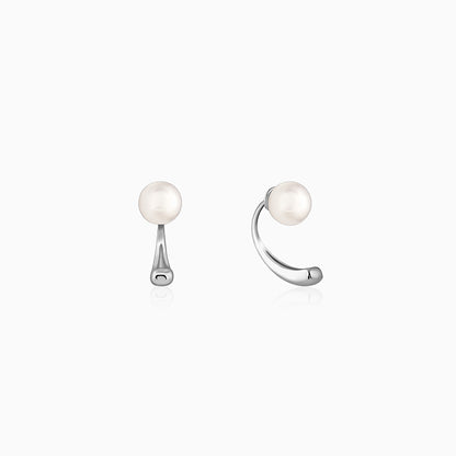 Silver Penelope Pearl Earrings