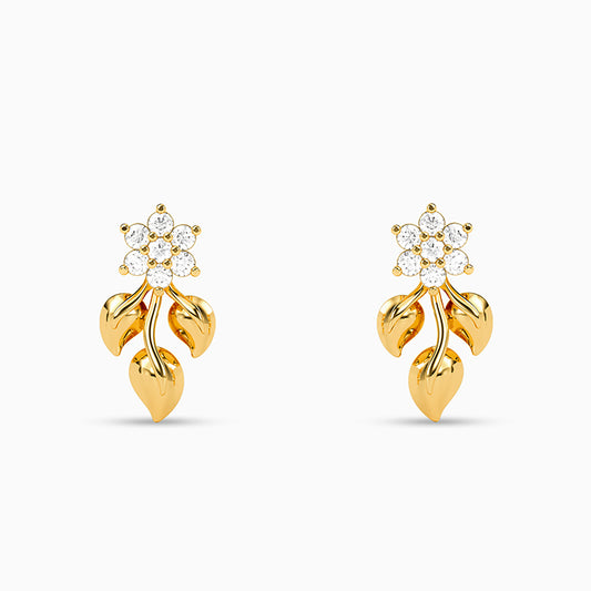 Golden Fern Glow Earrings