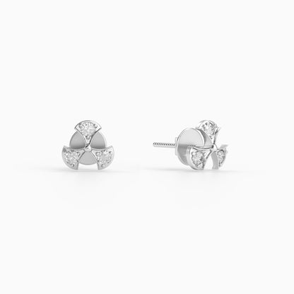 Silver Zephyr Spark Earrings