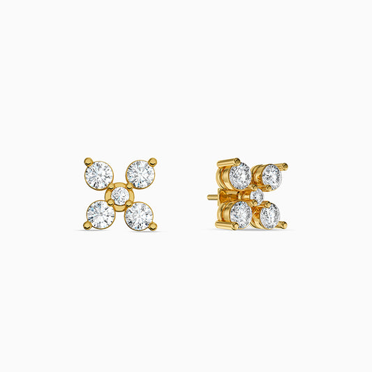 Golden Solstice Fleur Studs