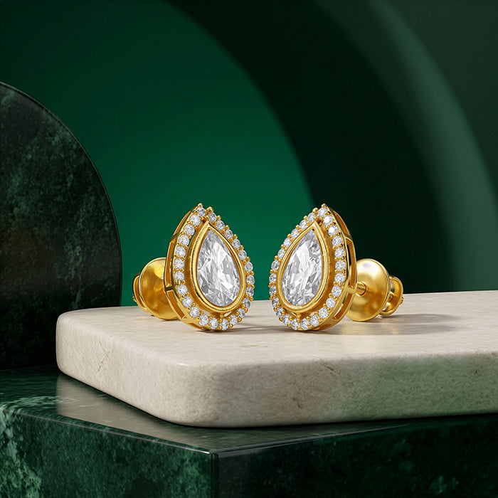 Golden Elowen Drop Earrings