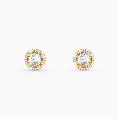 Golden Rivelle Stud Earrings