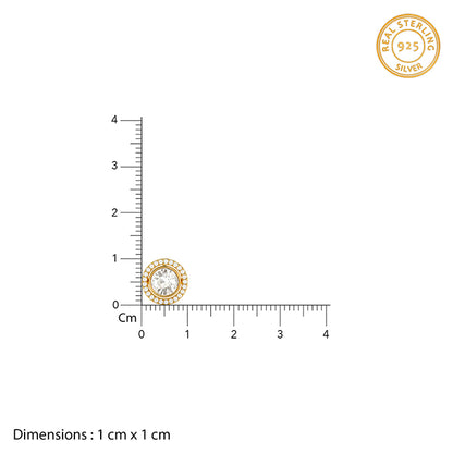 Golden Rivelle Stud Earrings