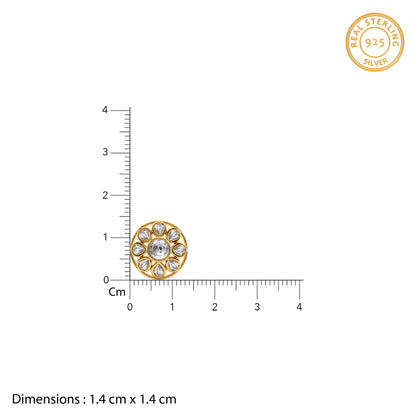 Golden Nerida Stud Earrings