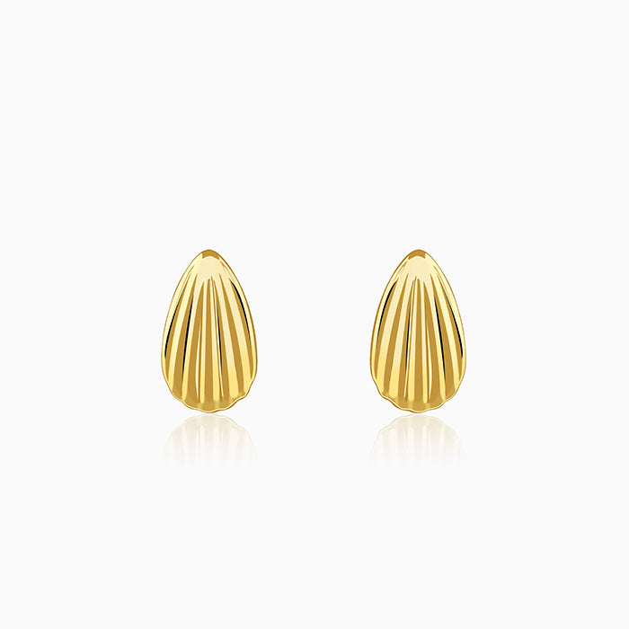Golden Riva Stud Earrings