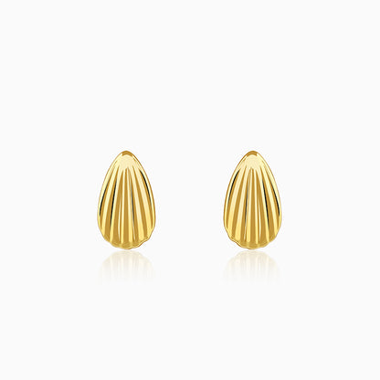 Golden Riva Stud Earrings