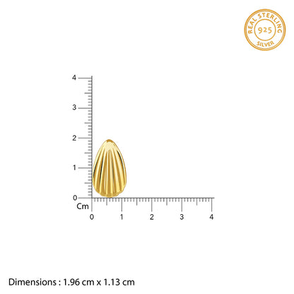 Golden Riva Stud Earrings