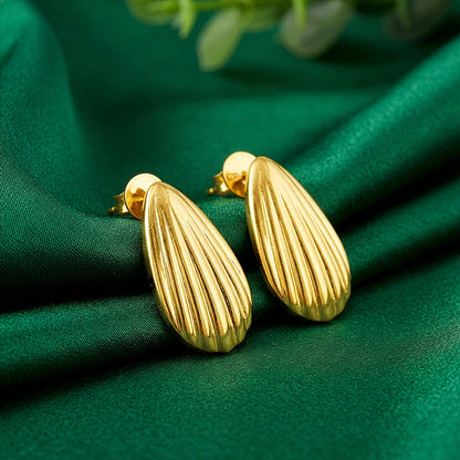 Golden Riva Stud Earrings