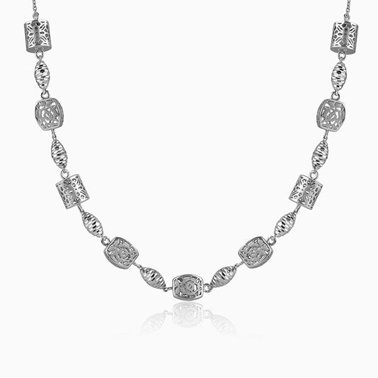 Silver Opaline Grace Necklace