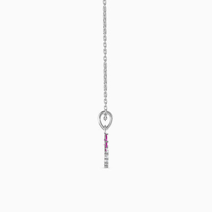 Silver Athena Spark Pendant with Link Chain