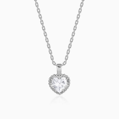 Silver 4Ever Pendant With Link Chain