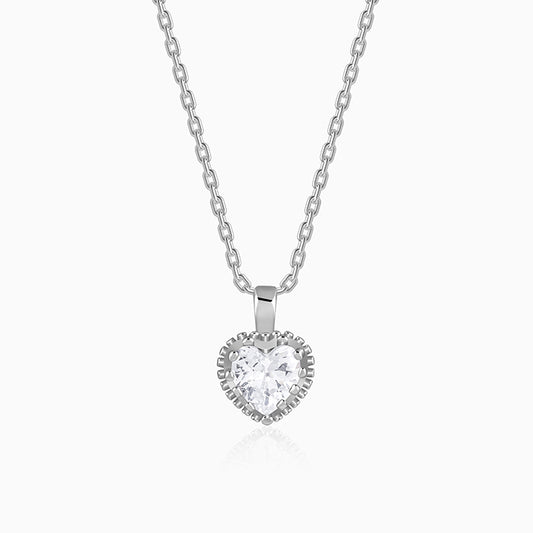 Silver 4Ever Pendant With Link Chain