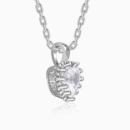 Silver 4Ever Pendant With Link Chain