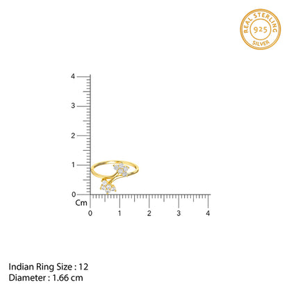 Golden Starlet Bloom Ring (Size 12)