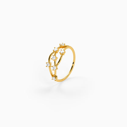 Golden Ivy Lattice Ring (Size 11)