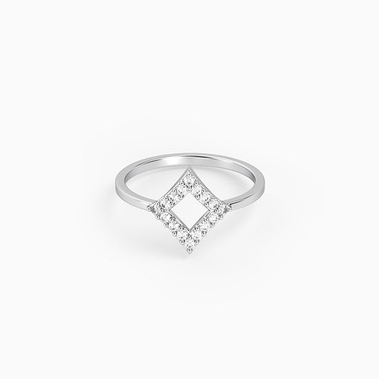 Silver Lattice Glow Ring (Size 12)