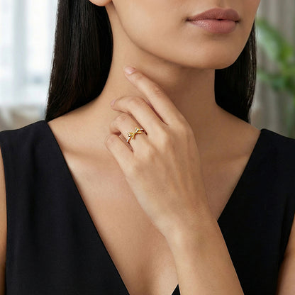Golden Bowline Ring