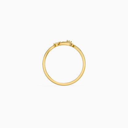 Golden Nova Twist Ring (Size 12)