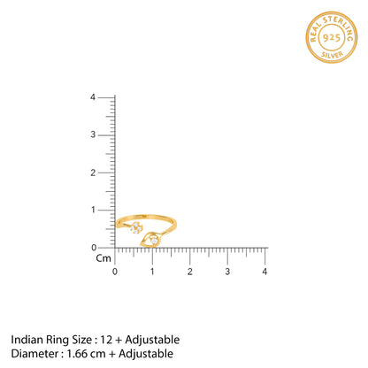 Golden Nova Twist Ring (Size 12)