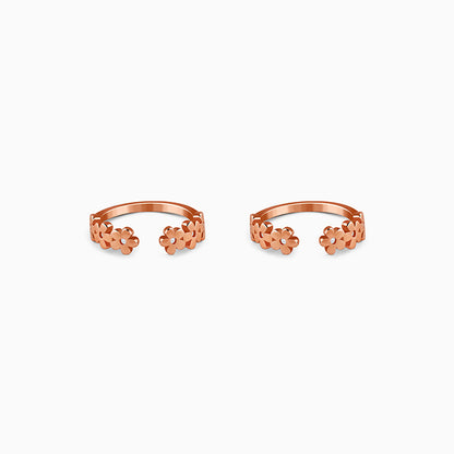 Rose Gold Ragini Pushp Toe Rings