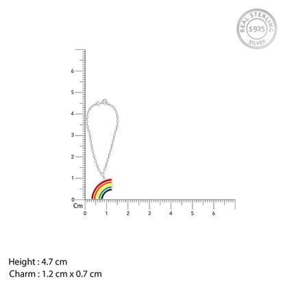 Silver Be A Rainbow Watch Charm