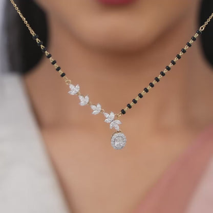 Gold Rhea Solitaire Diamond Mangalsutra