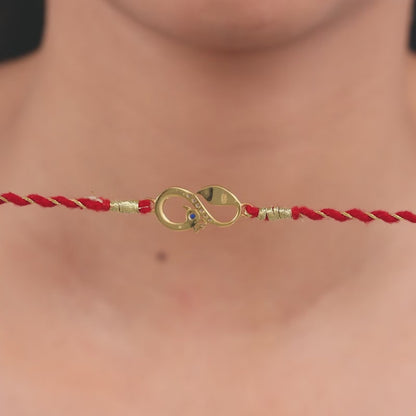 Golden Mor Pankh Rakhi Combo (set of 2)