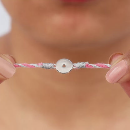 Silver Donut Kids Rakhi