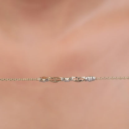 Gold Love Floral Lab Grown Diamond Bracelet