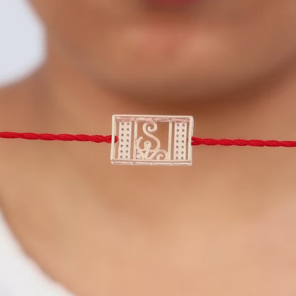 Rose Gold Spiritual Om Rakhi
