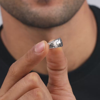 Silver Black is King Ring For Him