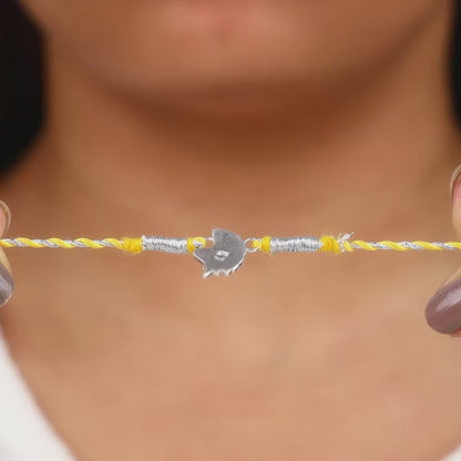 Silver Unicorn Rakhi for Kids