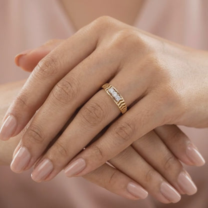 Gold Troika Lab grown Diamond Ring (Size 12)