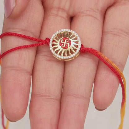Golden Irreplaceable Bond Bhaiya Bhabhi Rakhis
