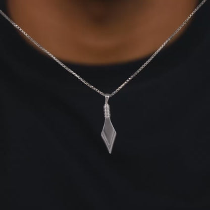 Aditya Roy Kapur Silver Kite Pendant with Box Chain For Him